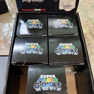 Lot of 5 Super Mario Galaxy Holiday Collectible Ornament Nintendo 2007 Catalyst